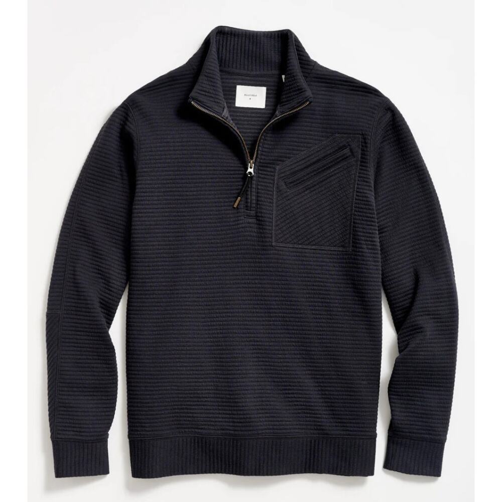 Billy Reid Quilted Half Zip